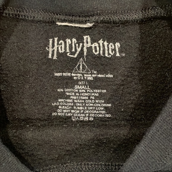 Harry Potter Deathly Hallows Crewneck Fleece Sweatshirt - Picture 3 of 3